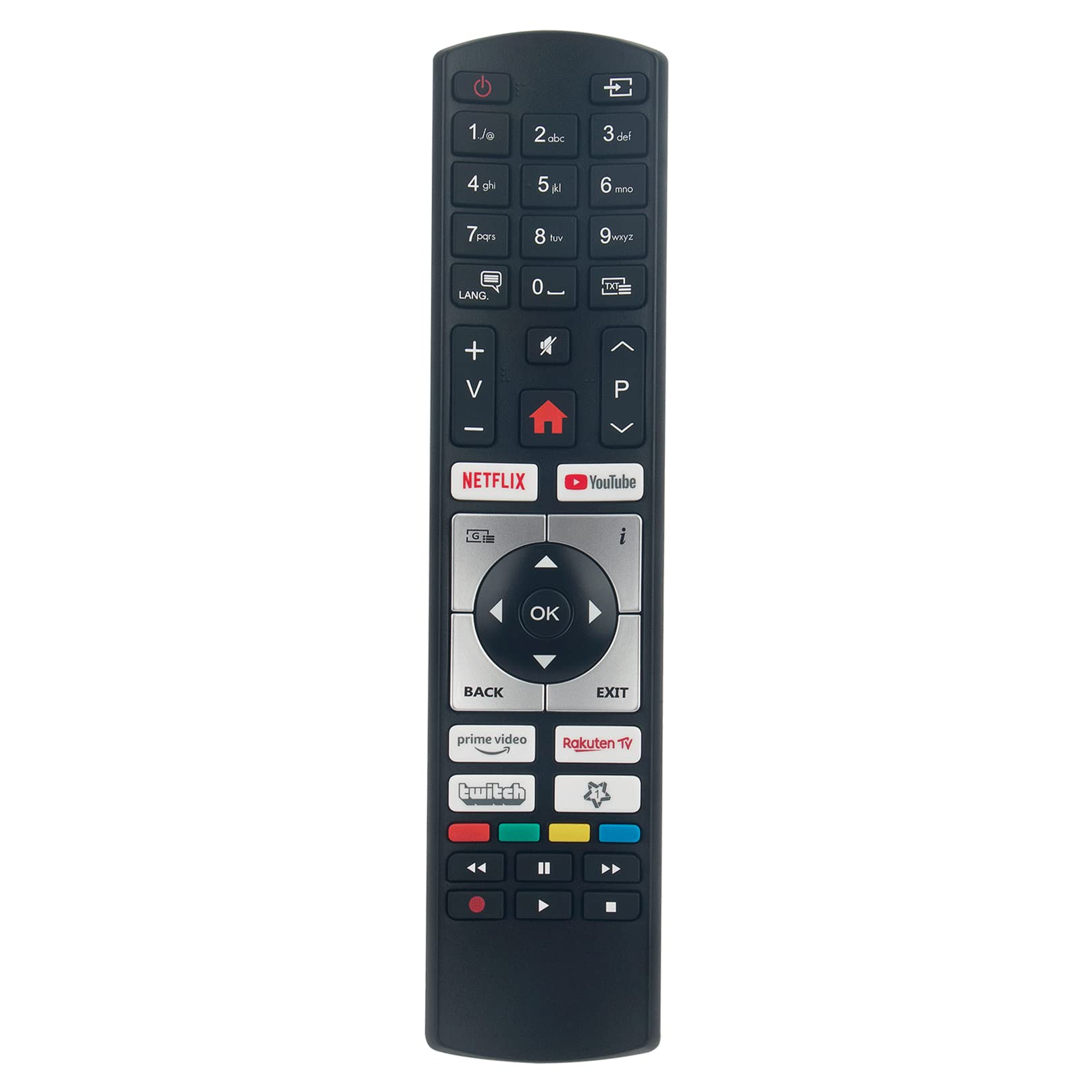 VINABTY RC4518P Remote Control Replaced Fit For Vestel Fit For Gogen Fit For TBC Fit For salora LCD TV 16LVD5 LCDTV19111ES TV22104CT V16LCDDVDHD TL19LC741 LCDDVD19918 26942 LCD32229 RC-4518P