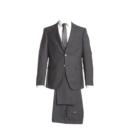 Barutti Anzug Anthrazit feinste Struktur Tailored Fit taillierter Schnitt 100% Pure Wool Schurwolle Sakko Tarso AMF Hose Tosc