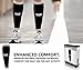 SB SOX Compression Calf Sleeves (20-30mmHg) for Men & Women - Perfect Option to Our Compression Socks - For Running, Shin Splint, Medical, Travel, Nursing, Cycling, and Leg Pain (Black/Gray, Small)