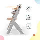 Kinderkraft ENOCK High Chair Pillow Set 2 Cushions Grey view 4