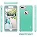 ULAK iPhone 7 Plus Case, Slim Shockproof Flexible TPU Bumper Case Durable Anti-Slip Slim Front and Back Hard Protective Cover for Apple iPhone 7 Plus 5.5 inch Mint/Grey