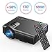 TENKER Upgrade Lumens Q5 Mini Projector, with Big Display LED Full HD Video Projector, Compatible with 1080P HDMI, Fire TV Stick, VGA, USB, AV for Home Theater Entertainment, Party and Games (Black)