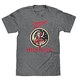 Miller High Life 'Girl on Moon' Logo Mens T-Shirt