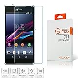 Nacodex 9H Premium Real Tempered Glass Screen Protector Film for Sony Xperia Z1 Compact / Z1 Mini, Hd Ballistic Glass Screen Protector - Protect Your Screen from Scratches