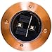 Solar Deck Lights Outdoor Pathway Decorative Waterproof Garden Light Upgraded Dual Warm White LED Brgiht 10 Lumen Decorations Uplight Sogrand Copper Step Lamp for Patio Outside Landscape Walkway 4Pack
