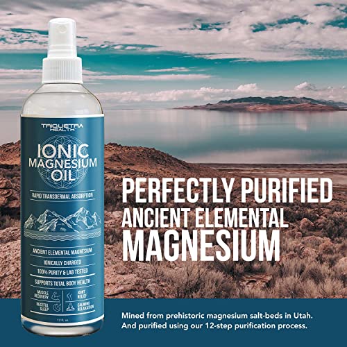 Elemental Magnesium Oil Spray 1 Year Supply USP Grade, 100 Pure