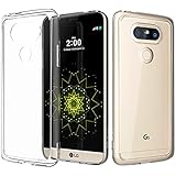 LG G5 Case, TOTU [Crystal Clear] Transparent Back Panel + TPU Grip Bumper [Scratch Resistant] Shock Absorbing Corner Protection Thin Lightweight Protective Case Accessories Cover for LG G5 Warranty