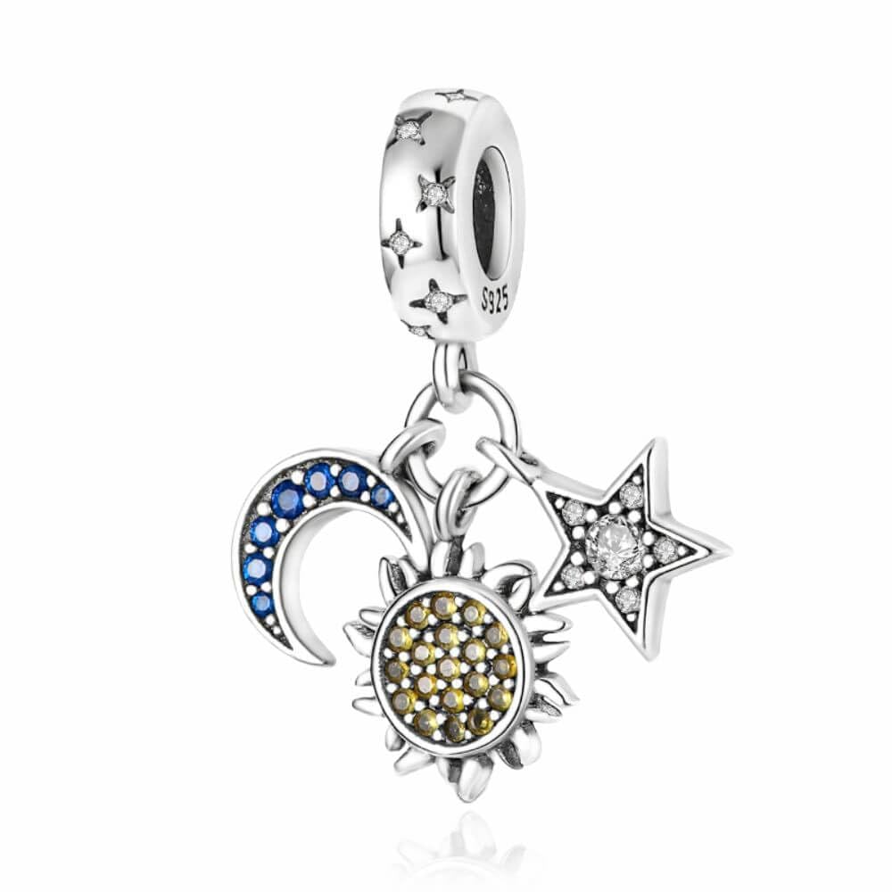 VALGACLS Sun Star Moon Charm Sun Charm Star Charm