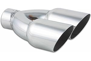 Vibrant 1333 3.5" Round Stainless Steel Dual Tip