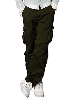mens black cargo pants amazon