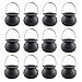 Yexpress 12pcs Halloween Toy Mini Candy Kettles Plastic Candy Holder, Witch Kettles