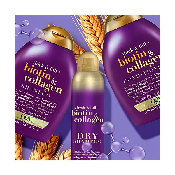 OGX-Biotin-Collagen-Hair-Thickening-Sulfate-Free-Shampoo-385-ml OGX Biotin & Collagen Hair Thickening Shampoo, 385ml