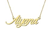 Aoloshow 18k Gold Plated Aiyana Name Pendant