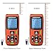 Lomvum Laser Distance Measure with Mute Function Large LCD Backlight Display Measure Distance,Area and Volume,Pythagorean Mode Battery Included