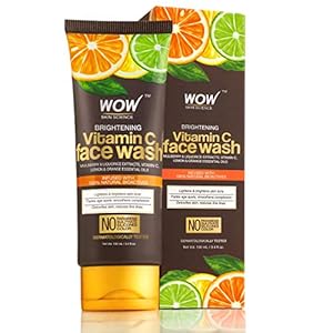 WOW Skin Science Brightening Vitamin C Face Wash | All Skin Types | Glowing Bright Skin | Refreshing | Paraben…