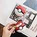 AirPods Case Soft Silicone Shockproof Cover for Apple Airpods 2 1,Poke Ball Pokemon Pikachu 3D Cartoon Unique Design Skin Kits Cases with Carabiner Holder for Girls Teens Air Pods (Poke Ball)