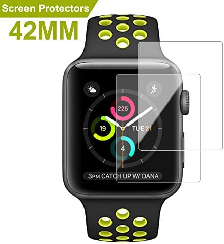 Apple Watch 42mm Screen Protector (Series 1/Series 2/Series 3),SMAPP Ultra HD Premium Screen Protector for Apple Watch /Explosion-proof/Anti-Bubble (2-Pack)