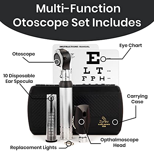 Zyrev Otoscope Oph MultiFunction Set Otoscope/Opthalmoscope for Ear