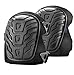 Hakol Professional Knee Pads (Improved Design) with Heavy Duty Foam Padding and Gel Cushion, Fully Adjustable Double Straps and Easy-Fix Clips (Black)