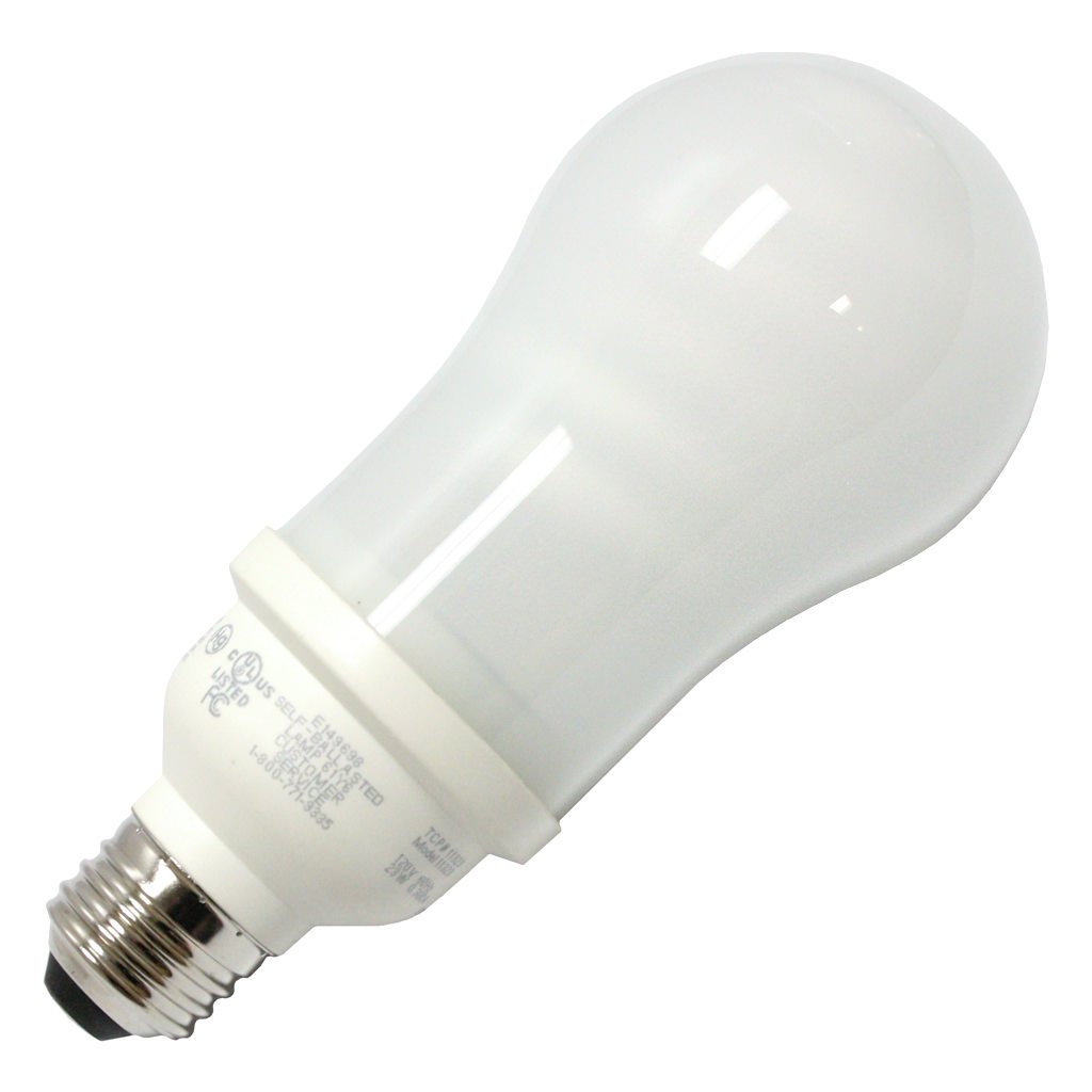 TCP 1132341K 23watt ALamp CFL Light Bulb, 4100Kelvin Compact