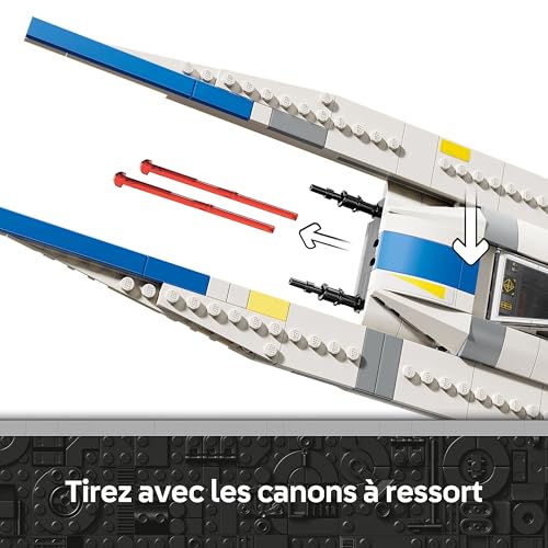 Star Wars : Andor Le Chasseur Stellaire U-Wing De l’Alliance Rebelle Jeu avec Ailes Articulées - 3 Minifigurines & Figurine Droïde K-2SO - Cadeau pour Garçon 8 Ans & Fans De Andor Saison 2 75399