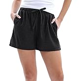 Amazhiyu Women's Cotton Gauze Pajama Shorts Comfy Lounge Bottom with Pockets