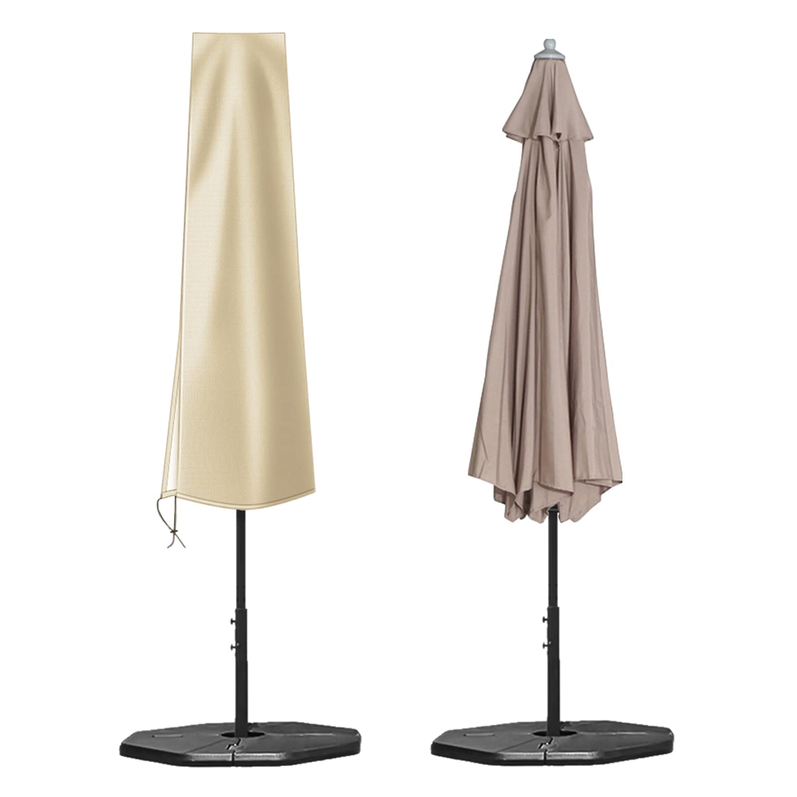 OKPOW Parasol Cover Waterproof,600D Garden Umbrella Cover with Zip(170 * 27.5 * 33.5cm),Fit for Ø 300 cm Garden Parasol,Multipurpose Umbrella Covers for Outdoor