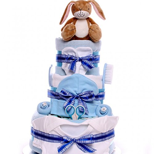 Support Wholesale Retail Nut Brown Hare Nappy Cake Nappy Cake For A Baby Boy With 3 Tiers Of Nappies Guess How Much I Love You Baby Gift Baby Your Satisfaction Is Our