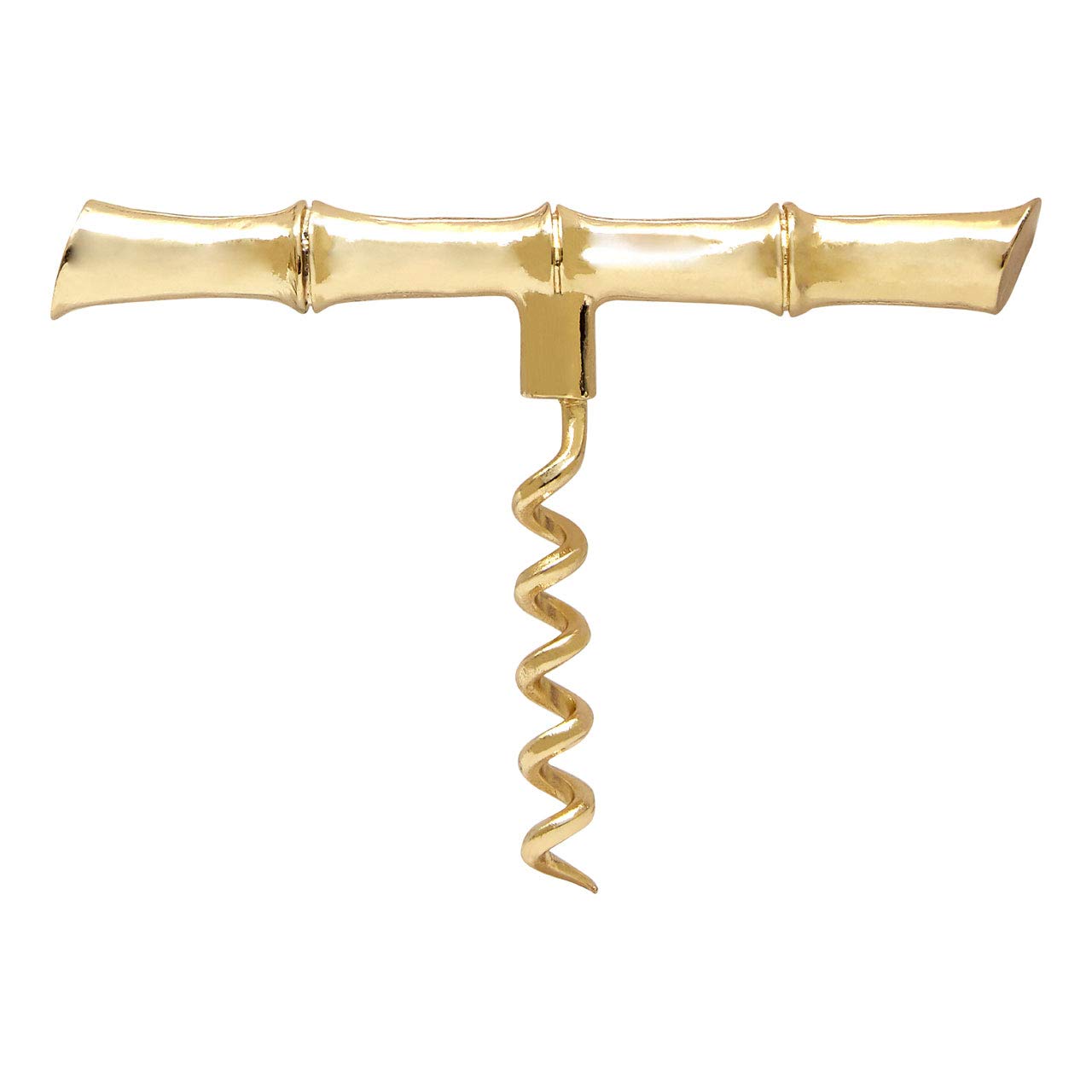 Bamboo Design Corkscrew, Gold
