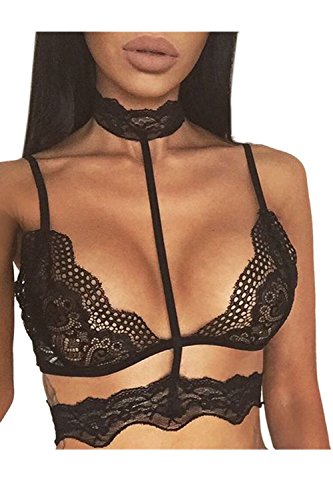 Sevozimda-Le-Donne-Non-Filo-Bustino-Lingerie-Collare-Pizzo-Causale-Non-Svuotare-Minimizer-Reggiseno-Imbottito