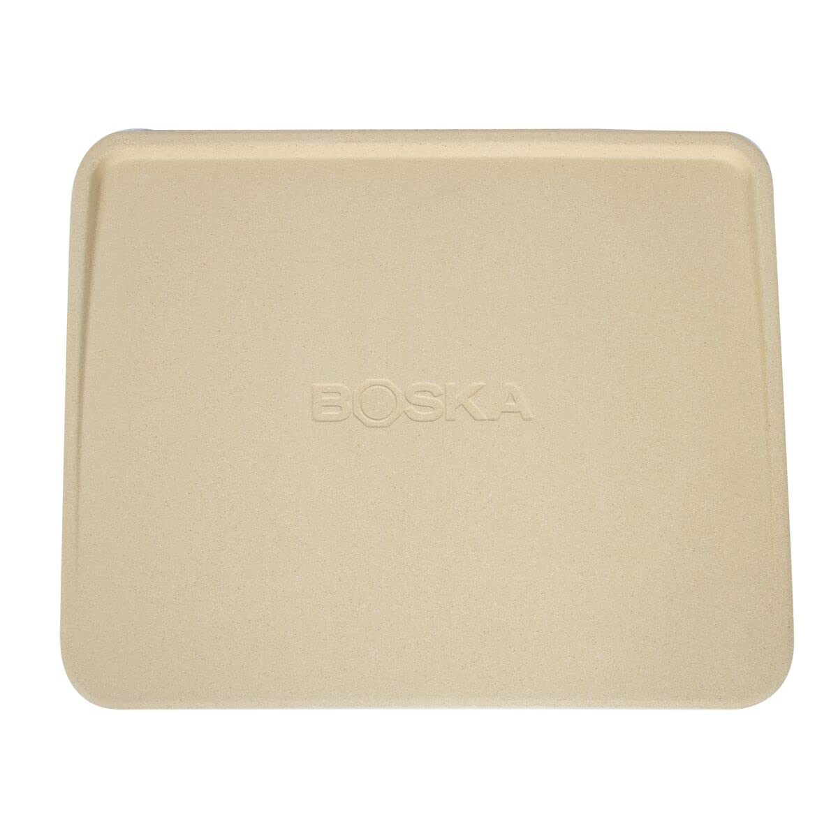 BOSKA Pizza Stone Deluxe Rectangle/for Oven and BBQ/Crispy Quality Pizza/Luxury Raised Edge/Cordierite / 32x40 cm