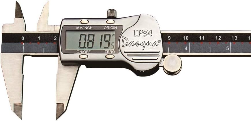 DASQUA 0-200MM/0-8" Metal HOUSING Large Screen Digital Caliper (2117-9110)