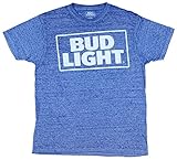 Budweiser Beer Bud Light Stacked Logo Graphic T-Shirt