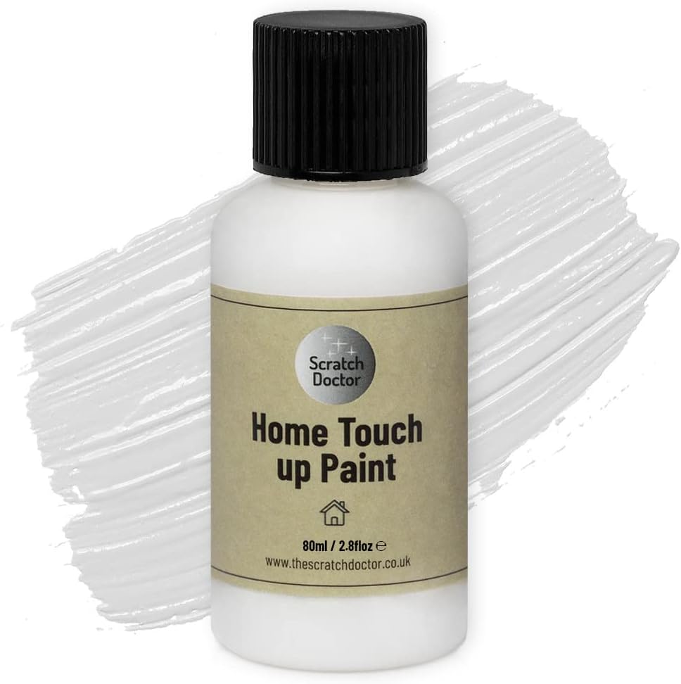 The Scratch Doctor Wall Ceiling Touch Up Paint White Satin 80ml Repair