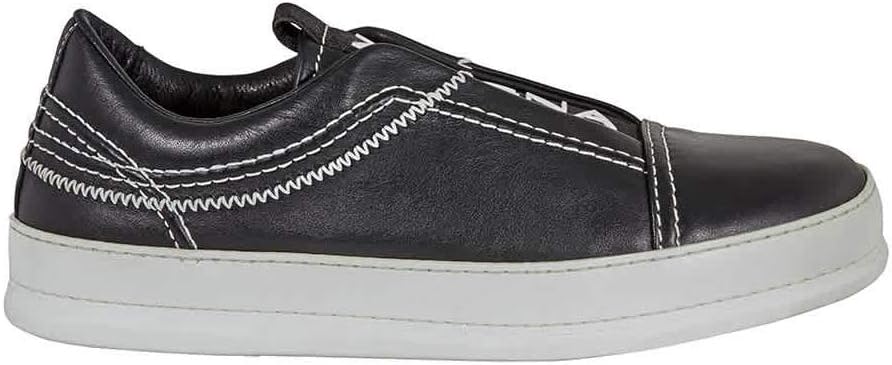 Ermenegildo Zegna Men's Black Luxury RTW Tennis Shoes Sneakers, Brand Size 6.5