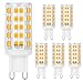Prosperbiz G9 LED Light Bulb Dimmable 6W, 60W Equivalent Bulbs 3000K Warm White G9 Bi Pin Base 360° Beam Angle Light Bulbs for Chandelier Home Lighting, 6 Pack