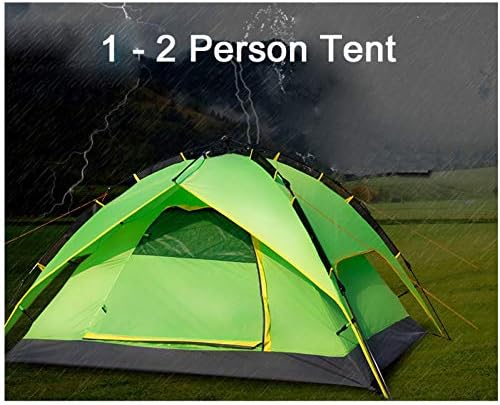 Ashuang Automatic Tent 1-2 Person Tent Folding Bed Outdoor Waterproof Fishing Hiking Awning Travel Tent Camping Tent