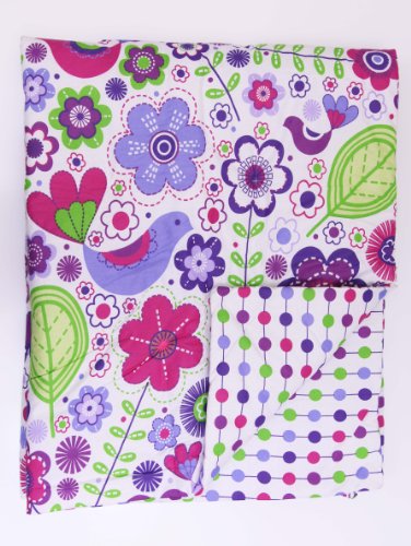 Botanical Purple 4 pc Toddler Bedding Set