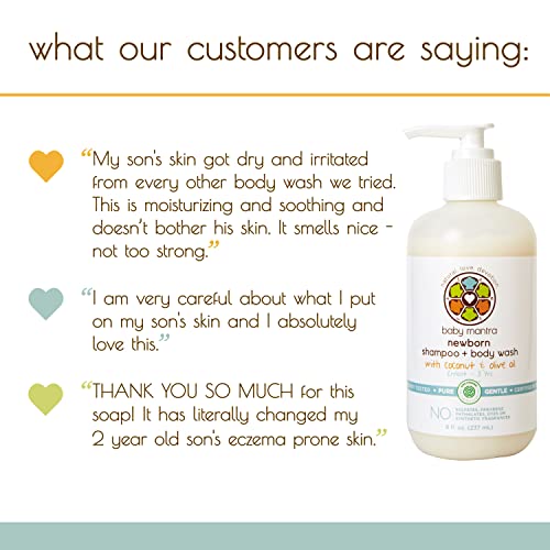 Baby Mantra 2in1 Shampoo and Body Wash EWG Verified Bath Soap for