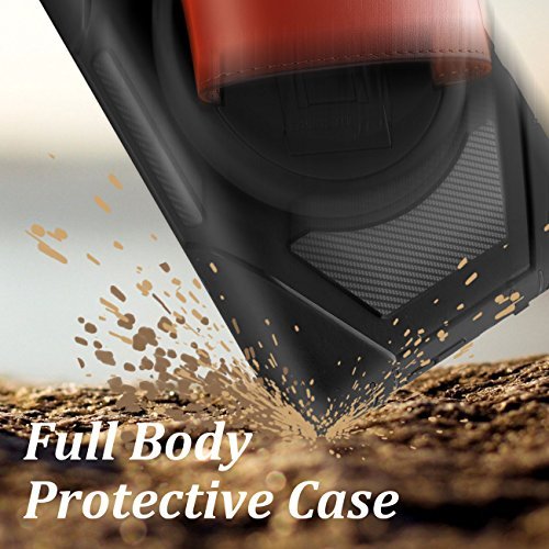 eSamcore Amazon Fire 7 Inch Tablet case, Full Body Protective Case With Built in Screen Protector and rotating Leather Hand Strap For Kindle Fire 7 [5th Generation 2015 release] [BLACK/BLACK]