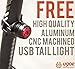 CYCLEPARTNER Elite-700/500 Lumen Bike Light Set for Road and Mountain Bicycle Headlight and Taillight Long Battery USB Rechargeable IP65 Waterproof (500 lumens)