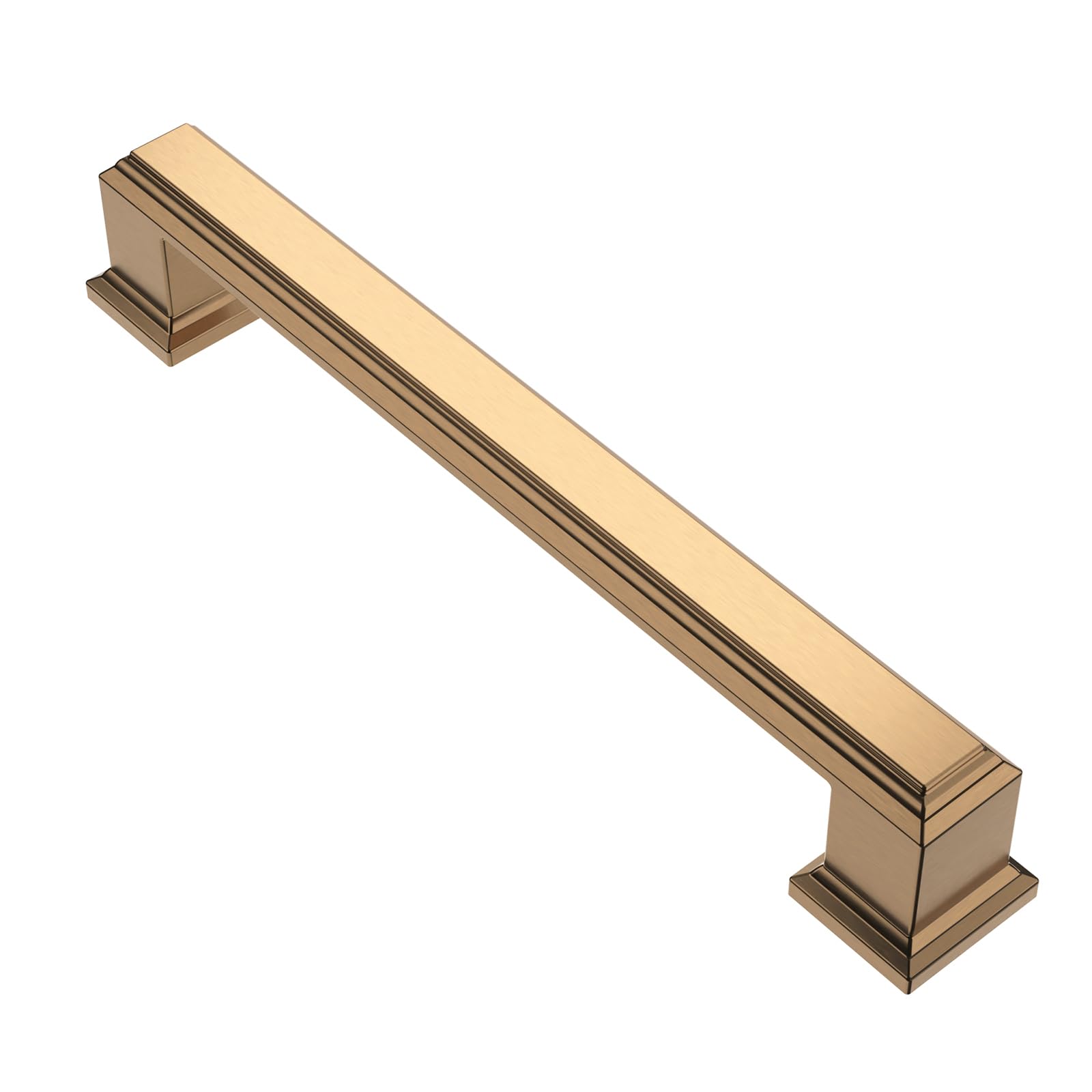 Photo 1 of Alzassbg 10 Pack Champagne Bronze Cabinet Pulls, 5 Inch(128mm) Hole Center Cabinet Handles Kitchen Pulls for Cabinets and Drawer AL3071TGP