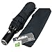 LifeTek Windproof Travel Umbrella Compact Black 45