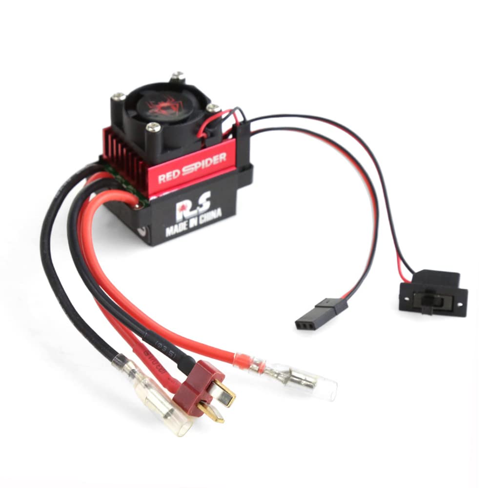 Photo 1 of RC Car ESC,60A Brushed ESC Electronic Speed Controller for TRX4 SCX10 RC Crawler Car(T Plug)