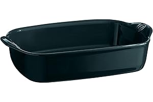 Emile Henry Ultime 8.7" x 5.75", Ocean Rectangular Baking Dish, 11.81" x 7.5" x 2.5"