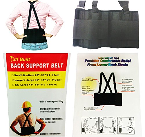 Best Large Unisex Adjustable Elastic Lumbar Mid Back Popular Waist Support Brace Belt Straps Women Men Husband Him Uncle Grandpa Boyfriend Tuff Built Top Unique Gag Good Stocking Stuffer Present Idea