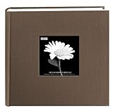 Pioneer 200 Pocket Fabric Frame Cover Photo Album, Warm Mocha