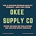 Okee Supply Co Hammered 30oz Pure Copper Water Bottle Ayurvedic