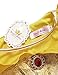 Princess Belle Deluxe Yellow Party Dress Costume (6-7, Style 3)