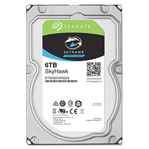 Seagate SkyHawk 6TB Surveillance Hard Drive - SATA 6Gb/s 128MB Cache 3.5-Inch Internal Drive (ST6000VX0023)
